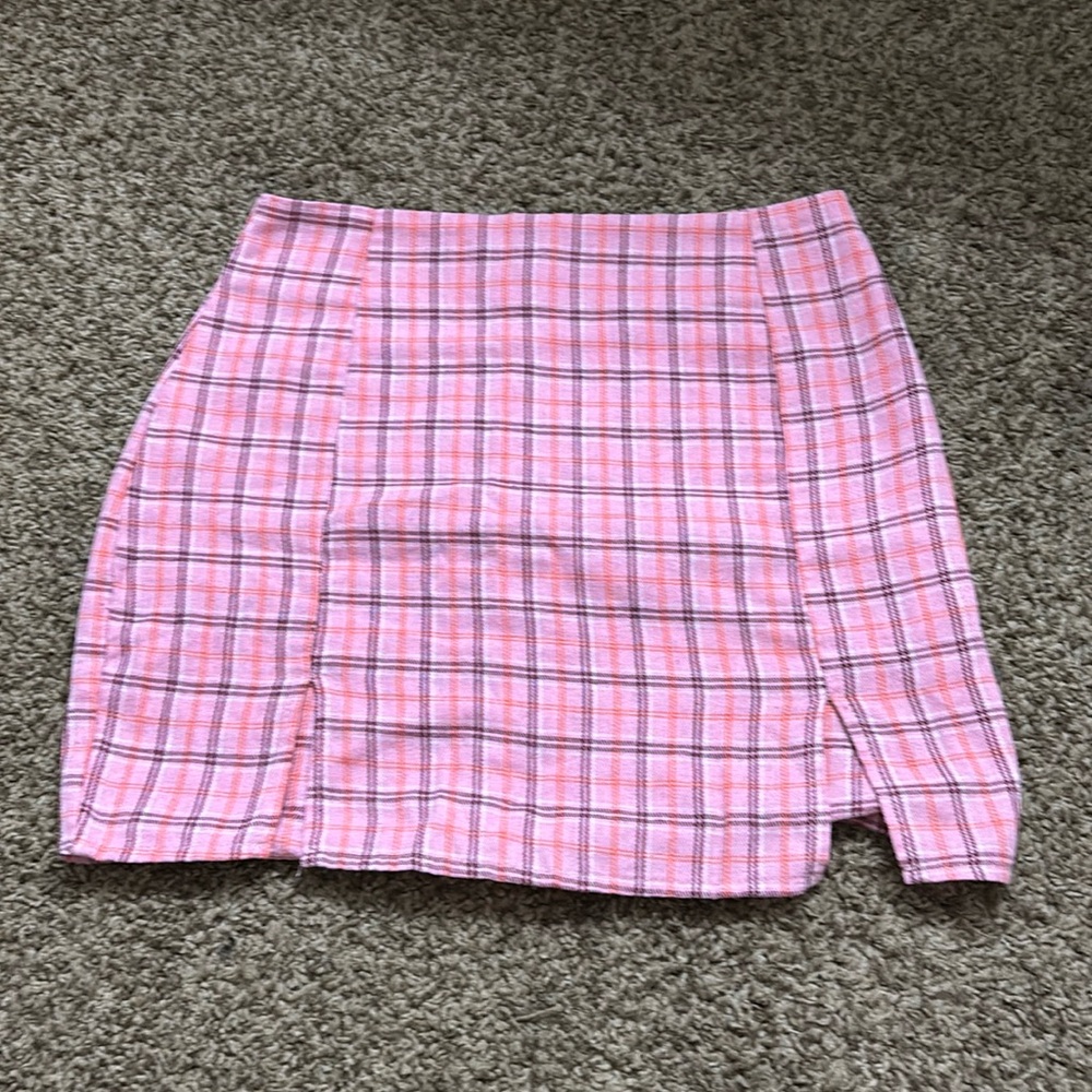 plaid skirt